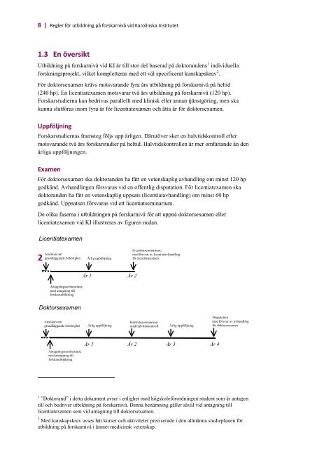 Regler fÃ¶r utbildning pÃ¥ forskarnivÃ¥ - Internwebben - Karolinska ...