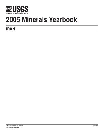 The Mineral Industry of Iran in 2005 (USGS) - Pars Times