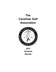 Officers, Executive Committee and Staff - Carolinas Golf Association