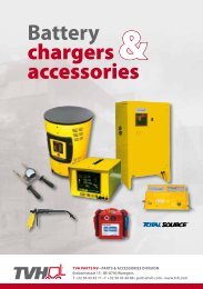 Battery chargers & accessories - TVH