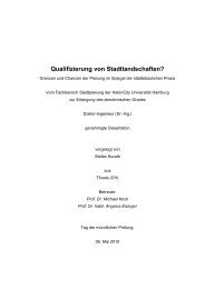 Qualifizierung von Stadtlandschaften? - vlp-aspan