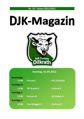 Tabelle Kreisliga C 2011/2012 - Fortuna Dilkrath