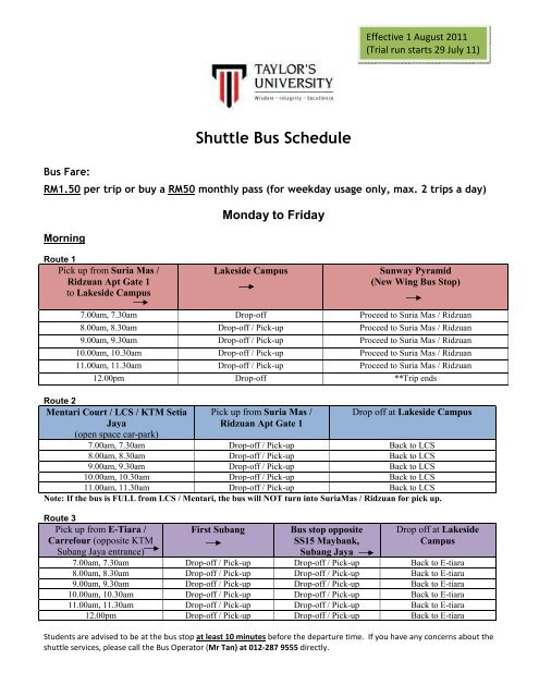 shuttle-bus-schedule