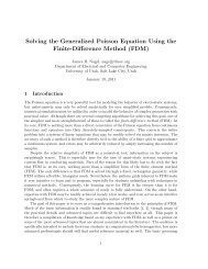 Solving the Generalized Poisson Equation Using the Finite ...