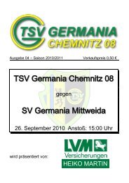 TSV Germania Chemnitz 08 SV Germania Mittweida - Citec.cc
