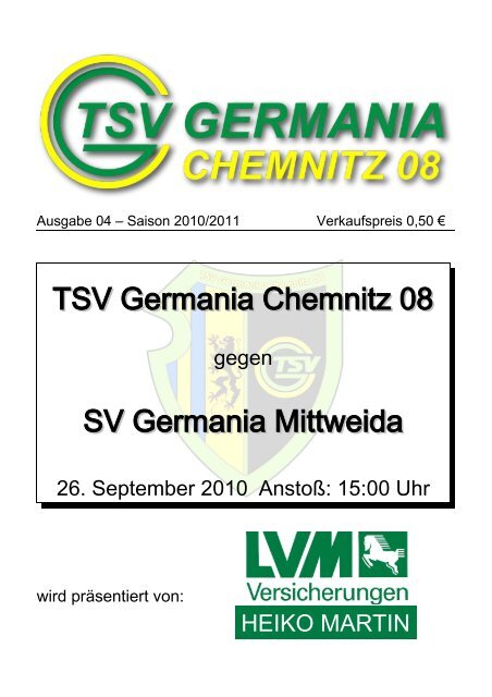 TSV Germania Chemnitz 08 SV Germania Mittweida - Citec.cc