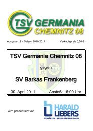 TSV Germania Chemnitz 08 SV Barkas Frankenberg - Citec.cc