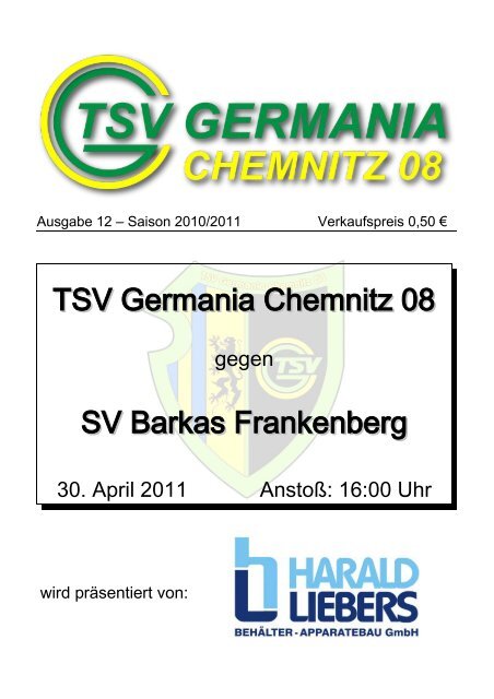 TSV Germania Chemnitz 08 SV Barkas Frankenberg - Citec.cc