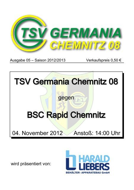 TSV Germania Chemnitz 08 BSC Rapid Chemnitz - Citec.cc