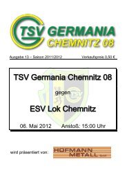 TSV Germania Chemnitz 08 ESV Lok Chemnitz - Citec.cc