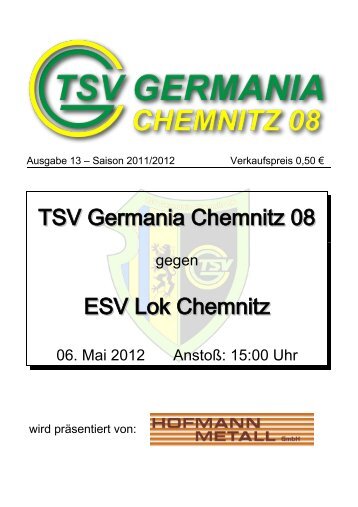 TSV Germania Chemnitz 08 ESV Lok Chemnitz - Citec.cc