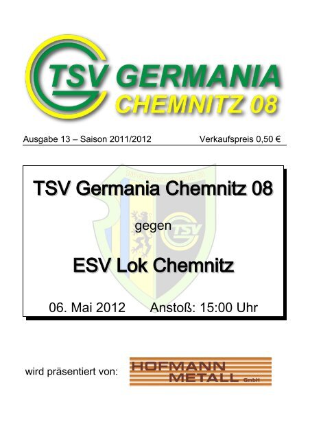 TSV Germania Chemnitz 08 ESV Lok Chemnitz - Citec.cc