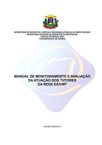 Manual de Monitoramento e AvaliaÃ§Ã£o dos Tutores da Rede EaD