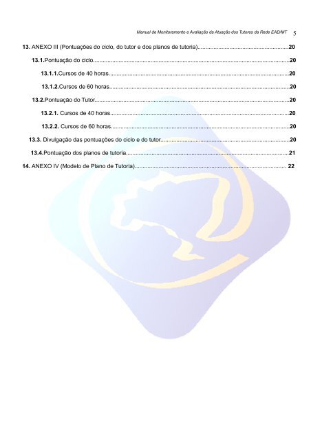 Manual de Monitoramento e AvaliaÃ§Ã£o dos Tutores da Rede EaD