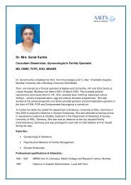 Dr. Mrs. Sonal Kumta - Surgery in India