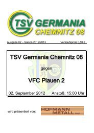 TSV Germania Chemnitz 08 VFC Plauen 2 - Citec.cc
