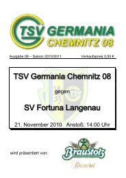 TSV Germania Chemnitz 08 SV Fortuna Langenau - Citec.cc