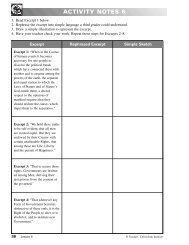 Analyzing Excerpts from the Declaration of Independence