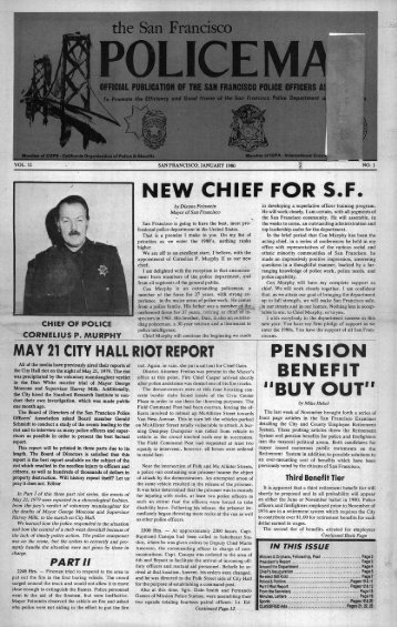 January 1980 - San Francisco Police Officers Association