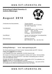 www . kvf – chemnitz . de Kreisverband Fußball ... - Klaffenbach