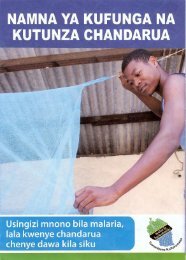 NAMNA YA KUFUNGA NA KUTUNZA CHANDARUA - Against Malaria