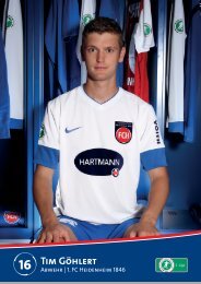 Download Autogrammkarte von Tim Göhlert - 1. FC Heidenheim