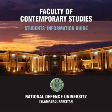 faculty of contemporary studies - National Defence University