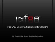 Infor EAM Energy Sustainability