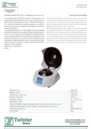 CENTRÍFUGAS CENTRIFUGES - Twister Medical