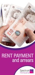 Rent Payment & Arrears - Spectrum Housing Group