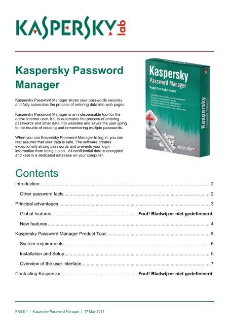 Kaspersky Password Manager