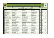 ClasificaciÃ³n Campeonato Provincial de Las Palmas - Motor 2000