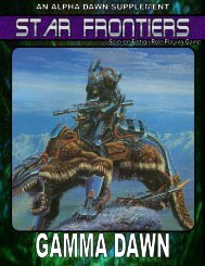 Star Frontiers - Gamma Dawn - Star Frontiersman