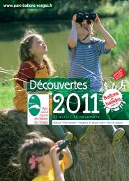 Calendrier PNRBV 2011 .pdf - Parc naturel rÃ©gional des Ballons des ...