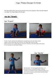 Yoga / Pilates-Übungen für Kinder - spielen-lernen-bewegen