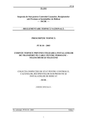 PT R10-2003 - iscir