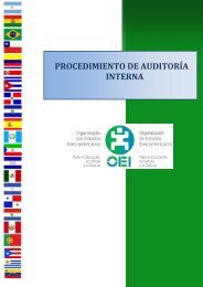 PROCEDIMIENTO DE AUDITORÃA INTERNA - OEI