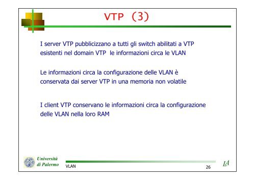 VLAN - Università di Palermo