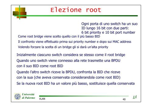 VLAN - Università di Palermo