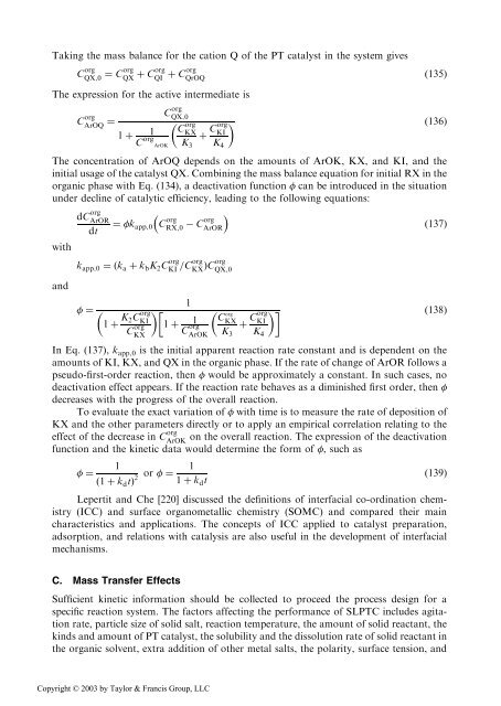 11. Interfacial Mechanism and Kinetics of Phase-Transfer Catalysis