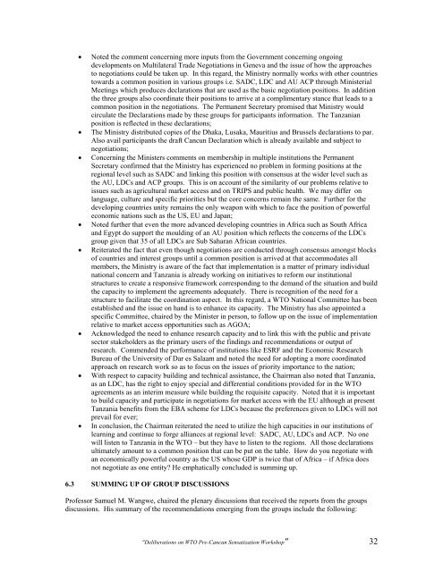 Tanzania Report, Dar-Es-Salaam, Tanzania - ILEAP