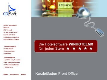WINHOTEL.MX Front Office Leitfaden (PDF) - CDSOFT Vertriebs ...