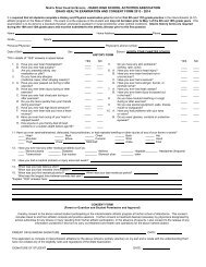 Physical Exam form - North Star Charter School
