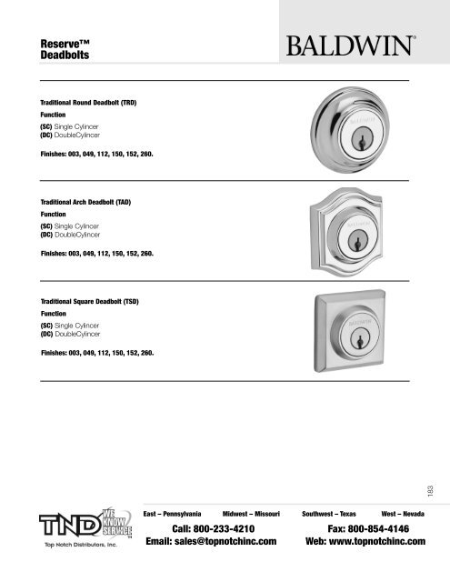 Residential - Top Notch Distributors, Inc.