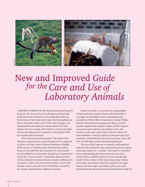 Quarterly - Animal Welfare Institute
