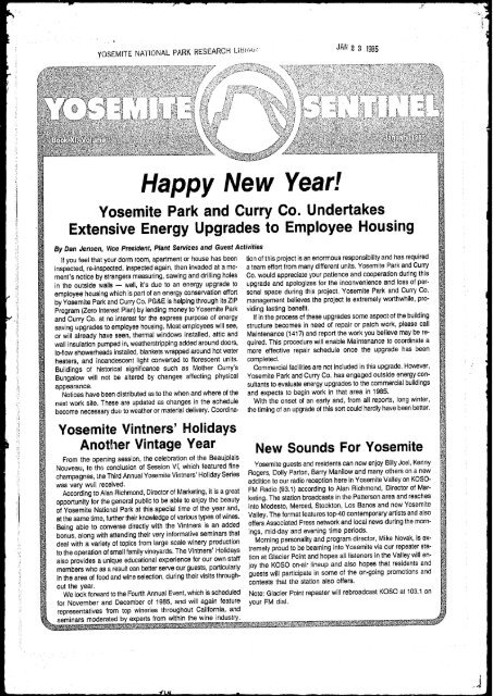 1985 [PDF] - Yosemite