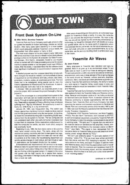1985 [PDF] - Yosemite
