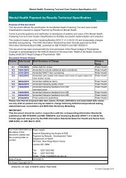 Mental Health PbR Technical Specification v2.0 - Information ...