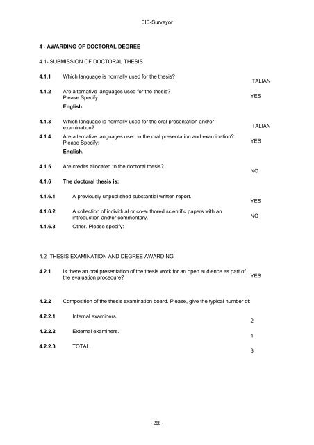 Implementation in Europe in Electrical and ... - tuning project