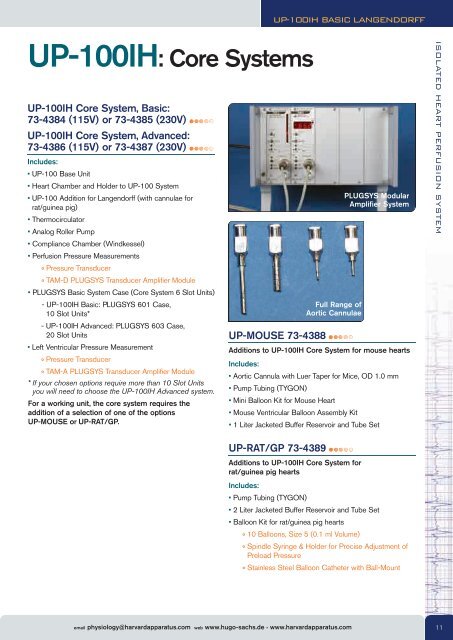 Guide to Isolated Heart Perfusion Systems - Harvard Apparatus